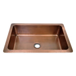 Load image into Gallery viewer, Single Bowl Vine Design Front Apron Copper Kitchen Sink
