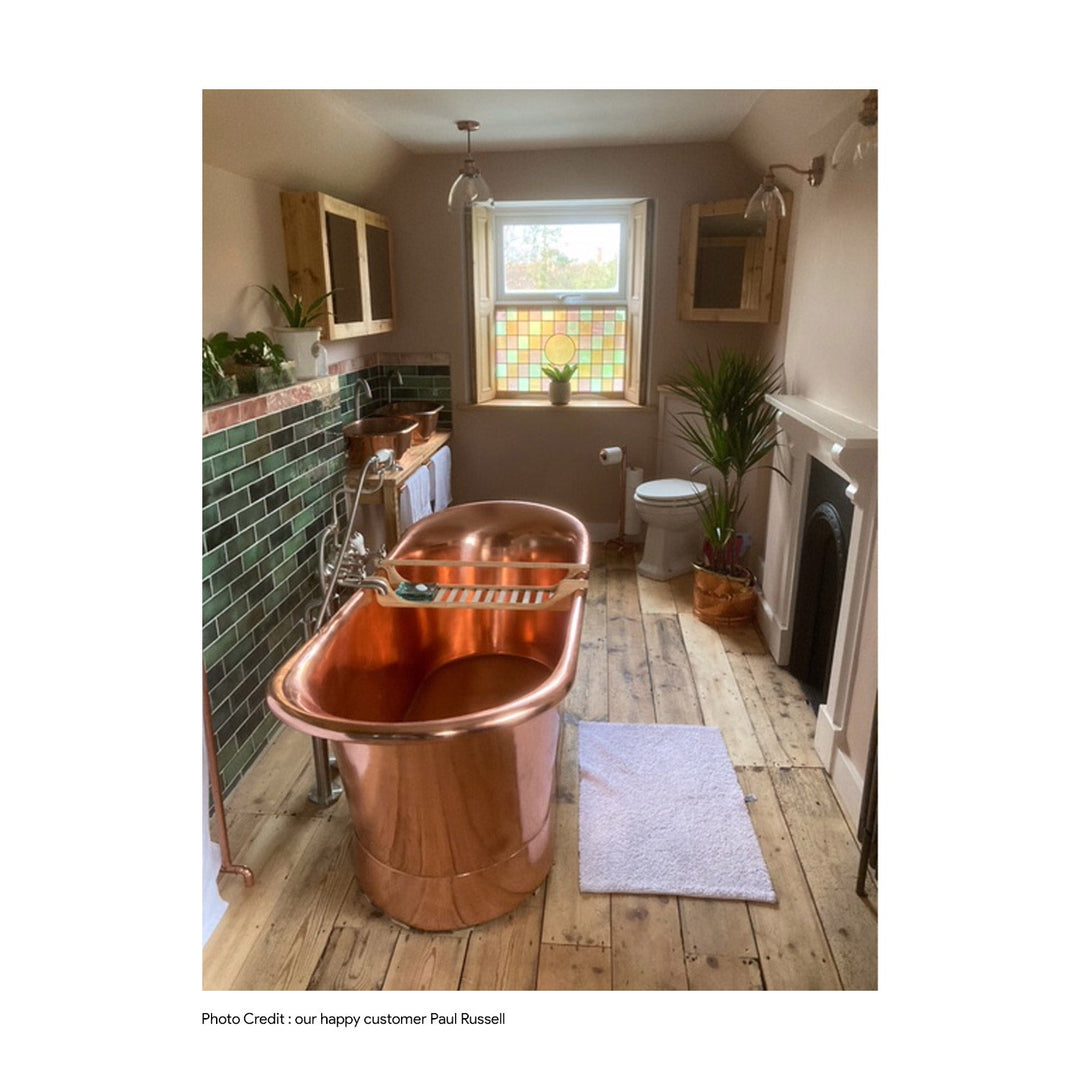 Straight Base Copper Bathtub Full Copper