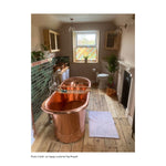 Load image into Gallery viewer, Straight Base Copper Bathtub Full Copper
