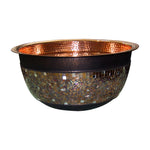 Load image into Gallery viewer, Copper Sink Glass Mosaic Exterior
