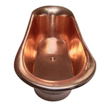 Load image into Gallery viewer, Straight Base Copper Bathtub Hammered Full Copper
