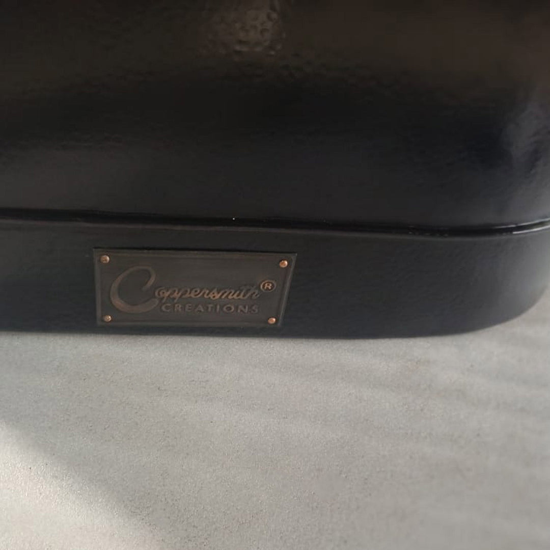 1200mm Hammered Copper Bathtub Black Interior & Exterior Finish