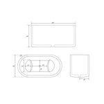 Load image into Gallery viewer, Double Wall Stainless Steel Bathtub with Built-In Dual Seats
