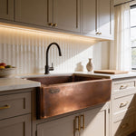 Load image into Gallery viewer, Copper Sink Hammered Front Apron 24.50 x 18.50 x 7 inch
