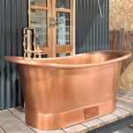 Load image into Gallery viewer, Straight Base Copper Bathtub Antique Copper Interior &amp; Exterior
