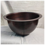 Load image into Gallery viewer, Copper Sink 14x8 Dark Antique Hammered
