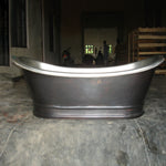 Load image into Gallery viewer, Antique Copper Bathtub Nickel Finish Inside
