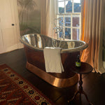 Load image into Gallery viewer, Slanting Base Copper Bathtub Nickel Inside Copper Outside
