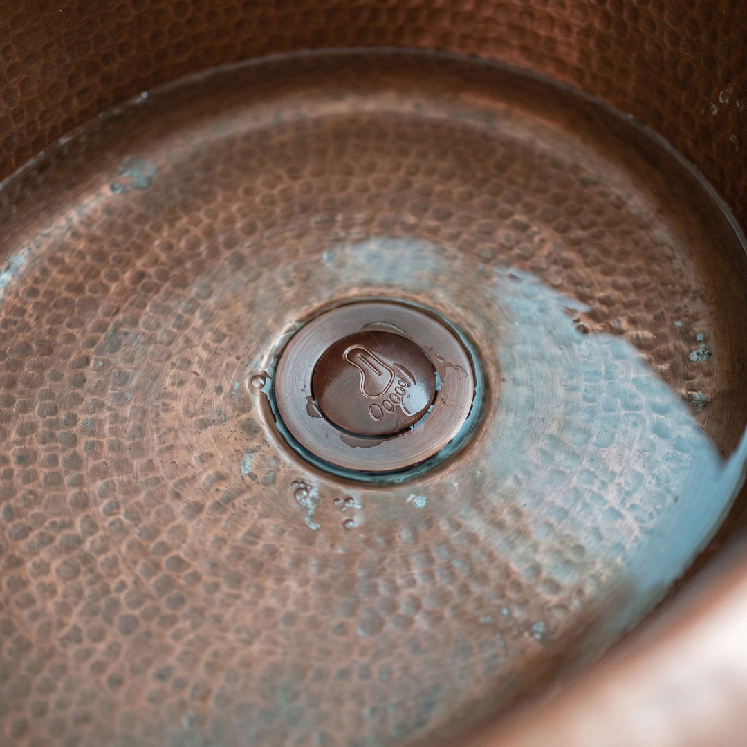 Antique Copper Finish Brass Popup Waste for Bathtubs