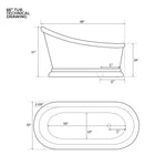 Load image into Gallery viewer, Smooth Single Slipper Pedestal Copper Bathtub
