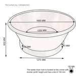 Load image into Gallery viewer, Round Copper Tub Hammered Antique
