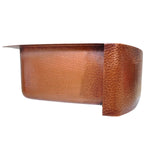 Load image into Gallery viewer, D-Shape Single Bowl Hammered Front Apron Copper Kitchen Sink
