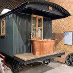 Load image into Gallery viewer, Straight Base Copper Bathtub Antique Copper Interior &amp; Exterior
