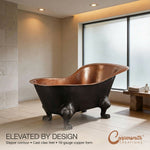 Load image into Gallery viewer, Clawfoot Copper Tub Chinese Style - The Bridgerton Bath
