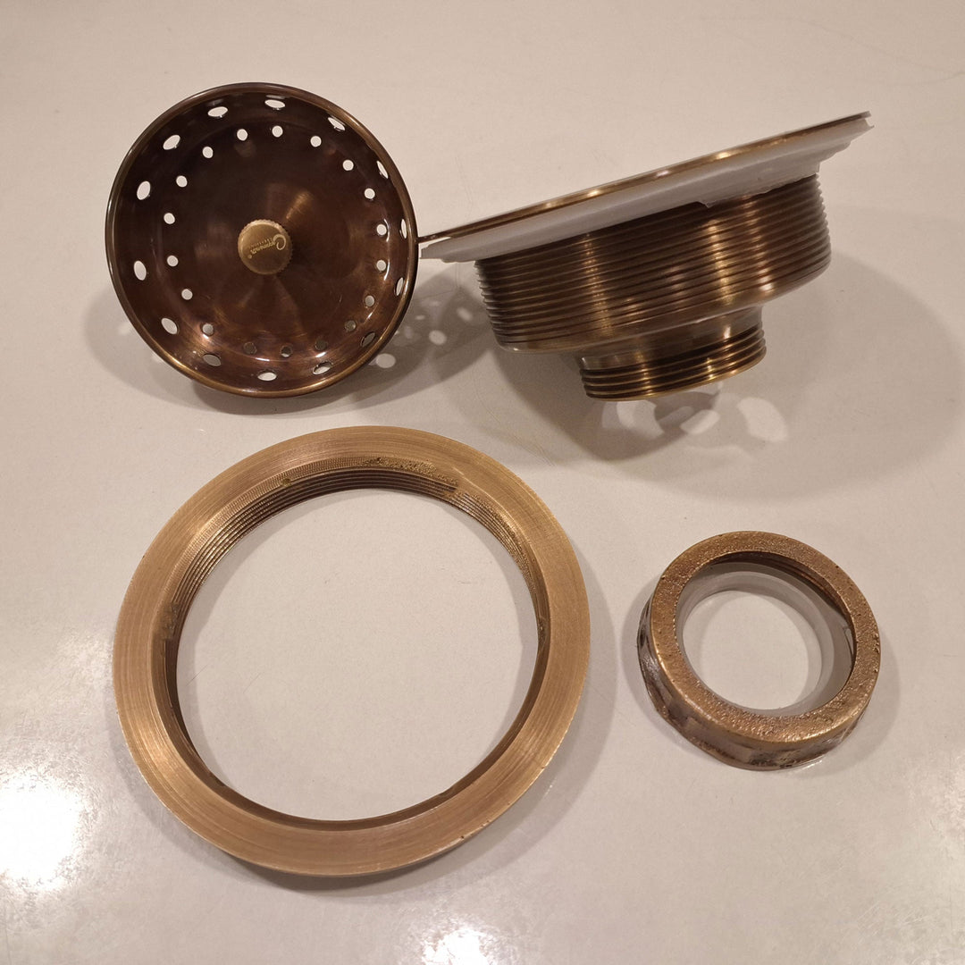 Brass Kitchen Sink Strainer Drain