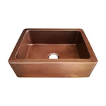 Load image into Gallery viewer, Copper Sink Hammered Front Apron 24.50 x 18.50 x 7 inch
