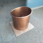 Load image into Gallery viewer, 30-Inch Round Japanese Soaking Style Antique Finish Copper Bathtub
