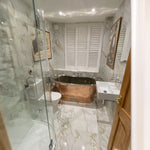 Load image into Gallery viewer, Straight Base Copper Bathtub Nickel Inside
