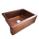 Load image into Gallery viewer, Copper Sink Hammered Front Apron 24.50 x 18.50 x 7 inch
