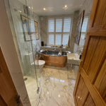 Load image into Gallery viewer, Straight Base Copper Bathtub Nickel Inside
