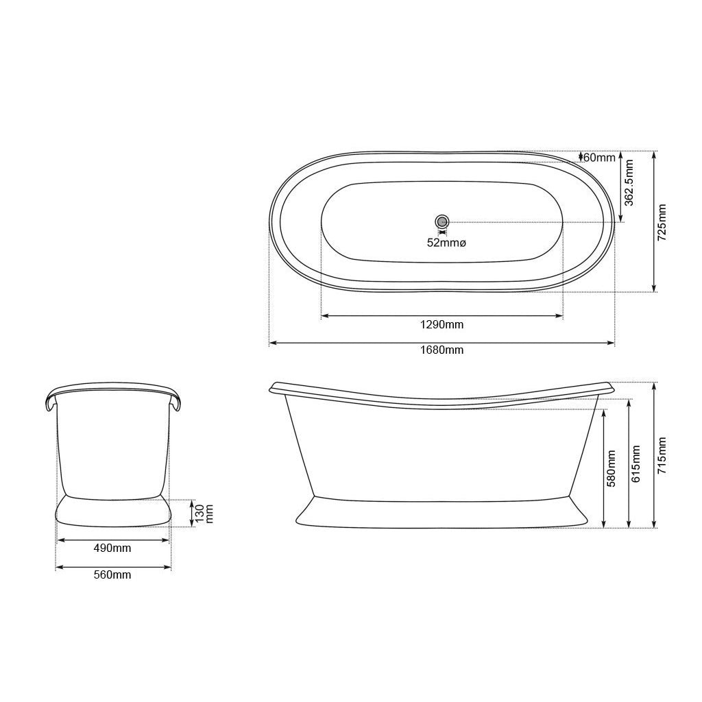 Slanting Base Copper Bathtub Hammered Antique Copper Interior & Patina Exterior Finish