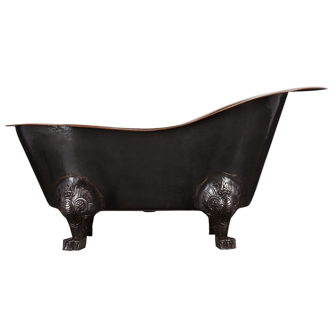 Clawfoot Copper Tub Chinese Style - The Bridgerton Bath