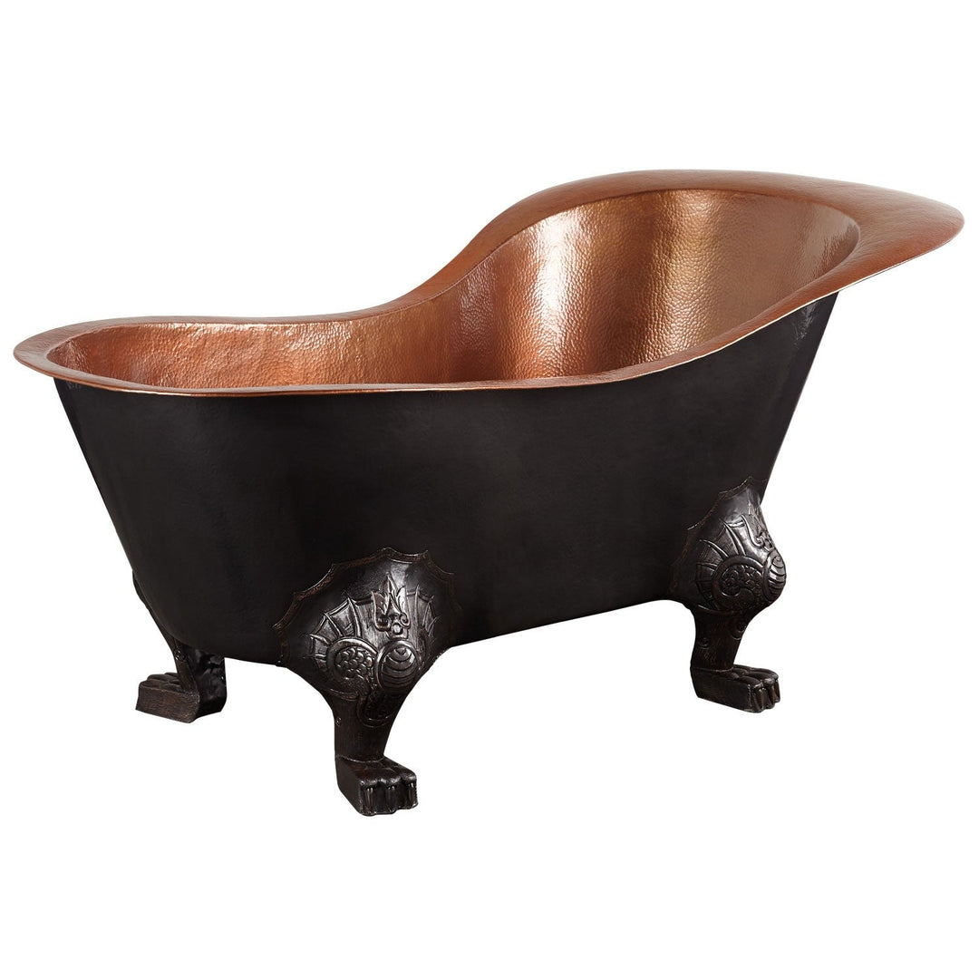 Clawfoot Copper Tub Chinese Style - The Bridgerton Bath