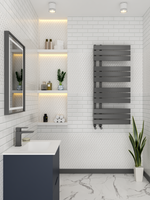 Load image into Gallery viewer, Wellington Designer Offset Towel Radiator

