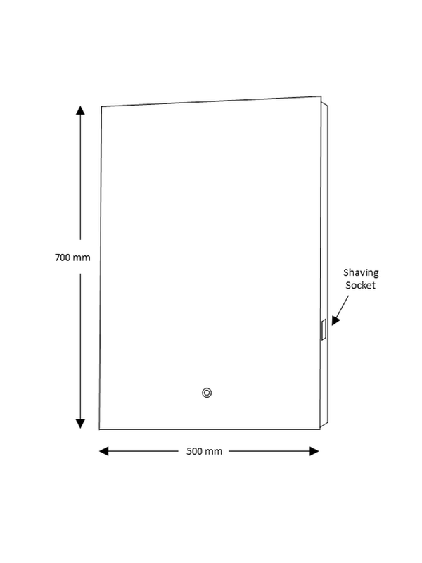 Niall Twin Vertical Strip LED Touch Mirror