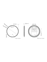 Load image into Gallery viewer, Lily Slimline LED Round Touch Mirror
