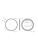 Load image into Gallery viewer, Lily Slimline LED Round Touch Mirror
