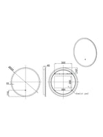 Load image into Gallery viewer, Lily Slimline LED Round Touch Mirror
