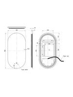 Load image into Gallery viewer, Raffy Oval Backlit LED Touch Mirror

