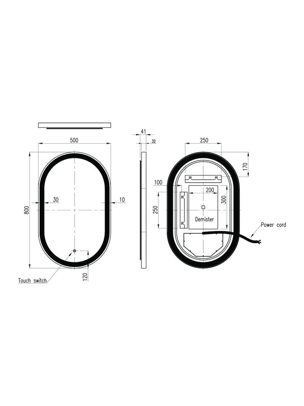 Martha LED Touch Mirror