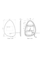 Load image into Gallery viewer, Sophie Pebble LED Touch Mirror with Demister

