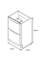 Load image into Gallery viewer, Monza Floor Standing Vanity Unit &amp; Basin
