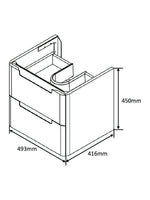 Load image into Gallery viewer, Monza Wall Hung Vanity Unit &amp; Basin
