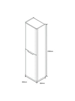 Load image into Gallery viewer, Monza 400mm Tall Boy - Wall Hung
