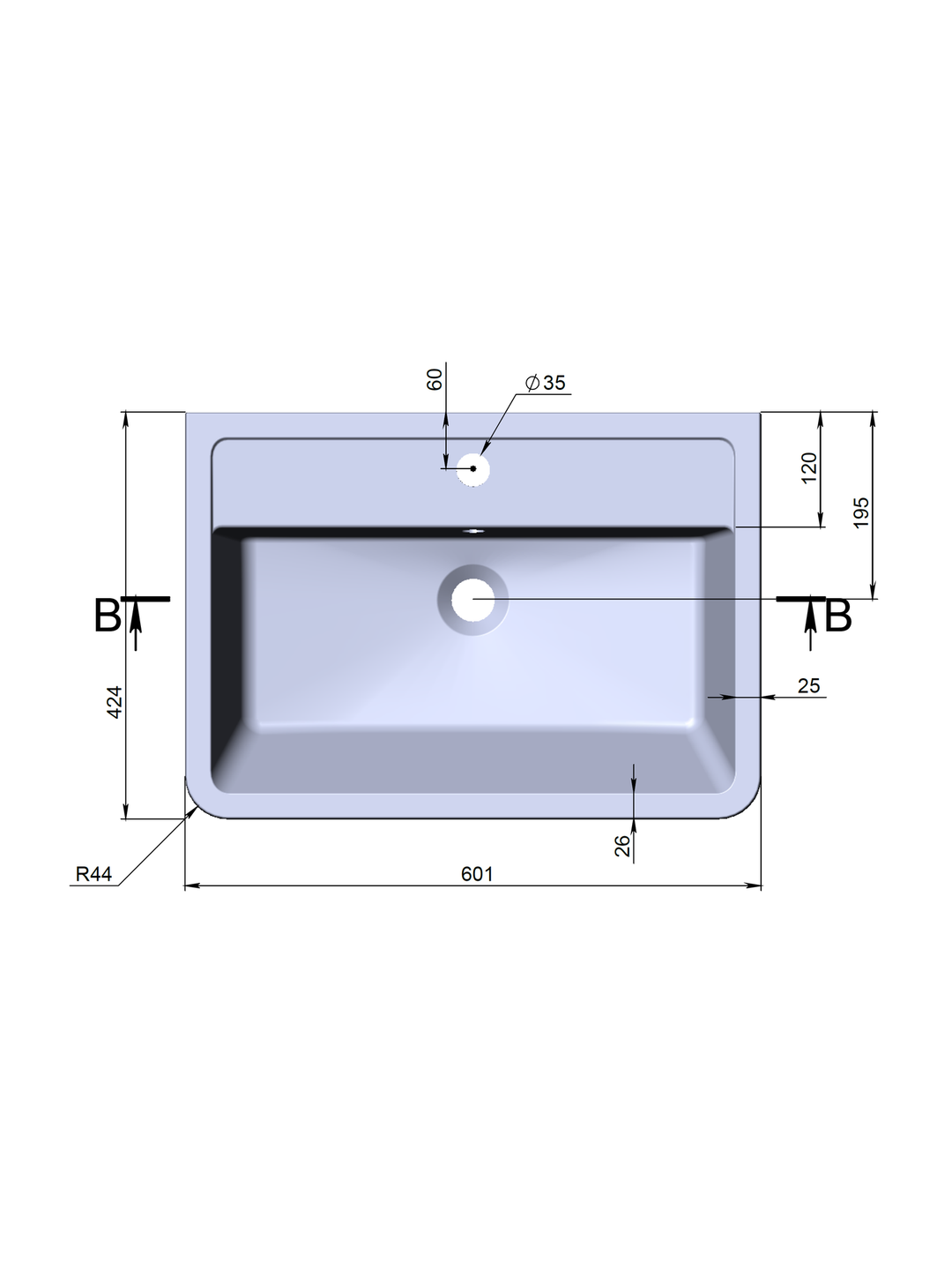 Monza Polymarble Basin