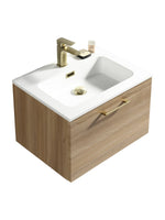Load image into Gallery viewer, Piatta 600mm Wall Hung Vanity Unit with Matte Basin
