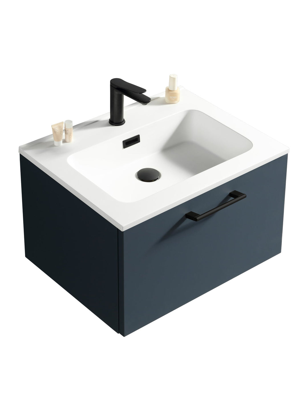 Piatta 600mm Wall Hung Vanity Unit with Matte Basin