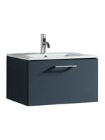 Load image into Gallery viewer, Piatta 600mm Wall Hung Vanity Unit with Matte Basin
