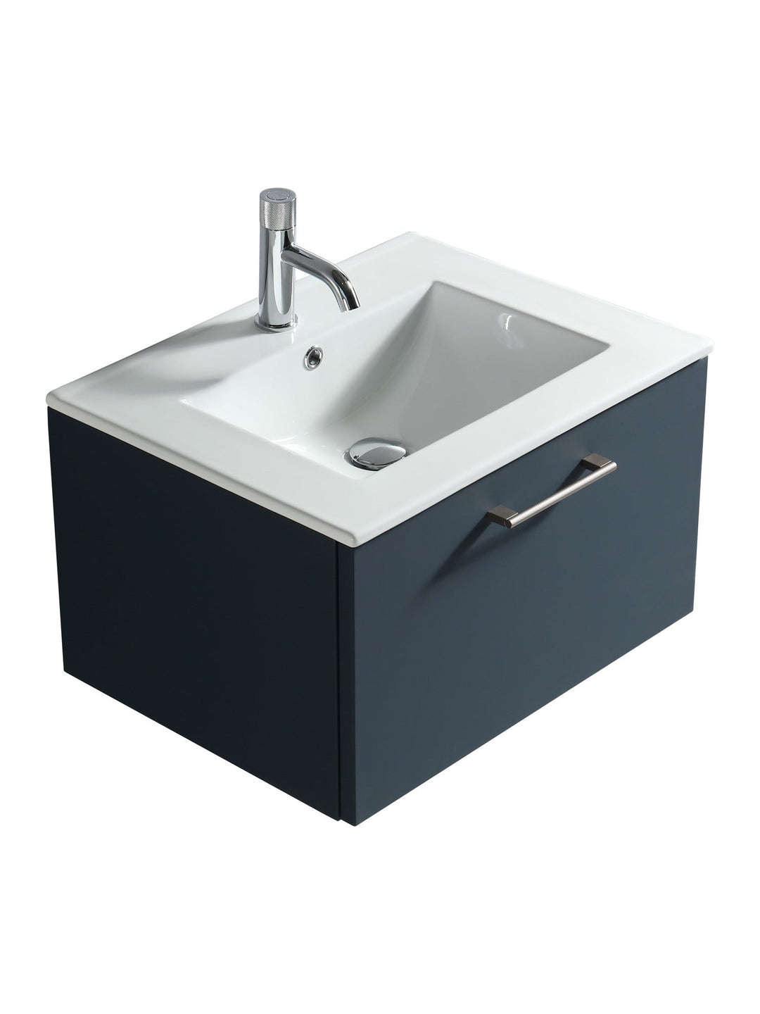 Piatta 600mm Wall Hung Vanity Unit with Matte Basin