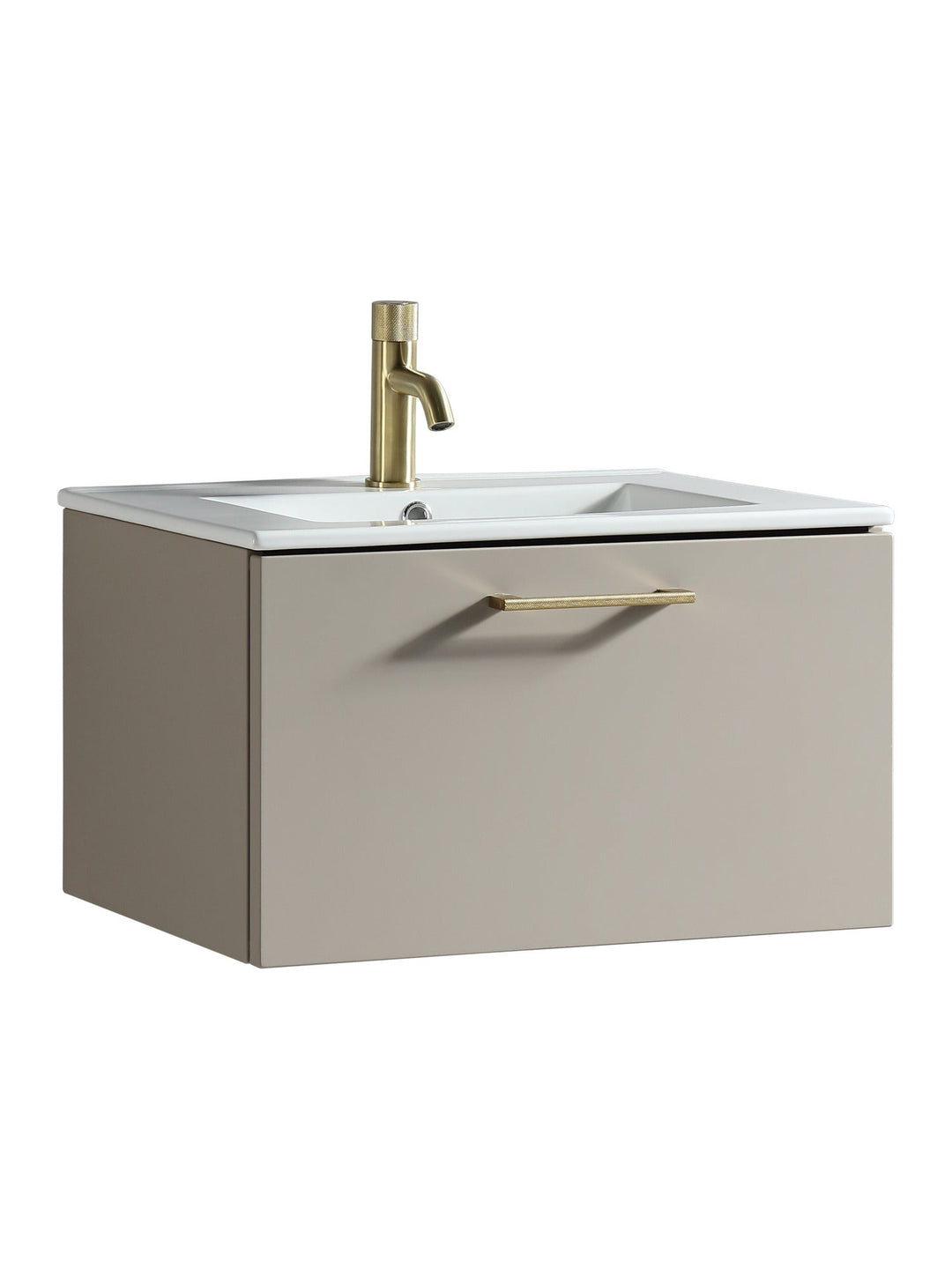 Piatta 600mm Wall Hung Vanity Unit with Matte Basin