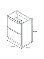 Load image into Gallery viewer, Monza 600mm Fluted Floor Standing Vanity Unit
