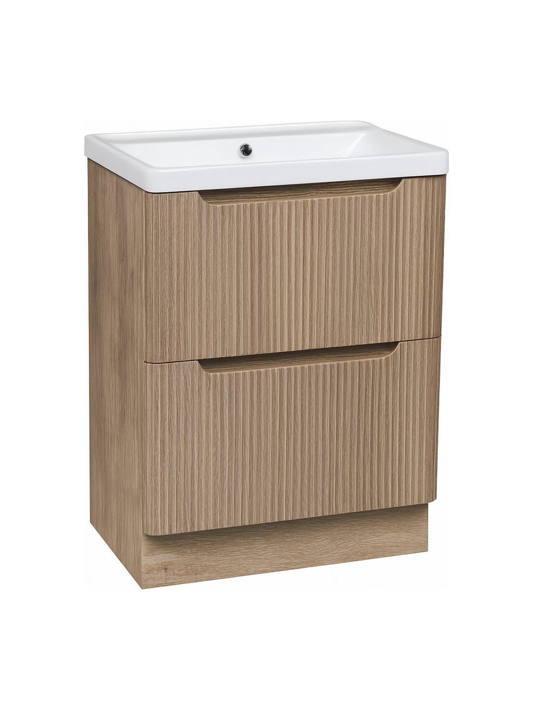 Monza 600mm Fluted Floor Standing Vanity Unit