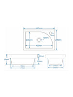 Load image into Gallery viewer, Flauto Mini 455mm Cloakroom Vanity Basin
