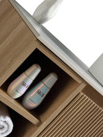 Load image into Gallery viewer, Flauto 800mm Wall Hung Vanity Unit with Side Storage Box &amp; Sintered Stone Countertop
