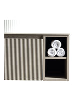 Load image into Gallery viewer, Flauto 1000mm Wall Hung Vanity Unit with Twin Side Storage &amp; Sintered Stone Countertop
