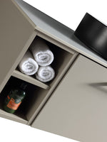 Load image into Gallery viewer, Piatta 800mm Wall Hung Vanity Unit with Side Storage &amp; Sintered Stone Countertop
